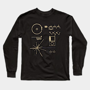 NASA Voyager Golden Record Graphics Long Sleeve T-Shirt